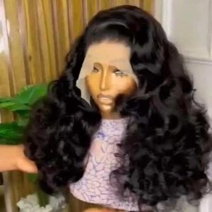 Long Body Wave Lace Front Wig - 1B Natural Black
